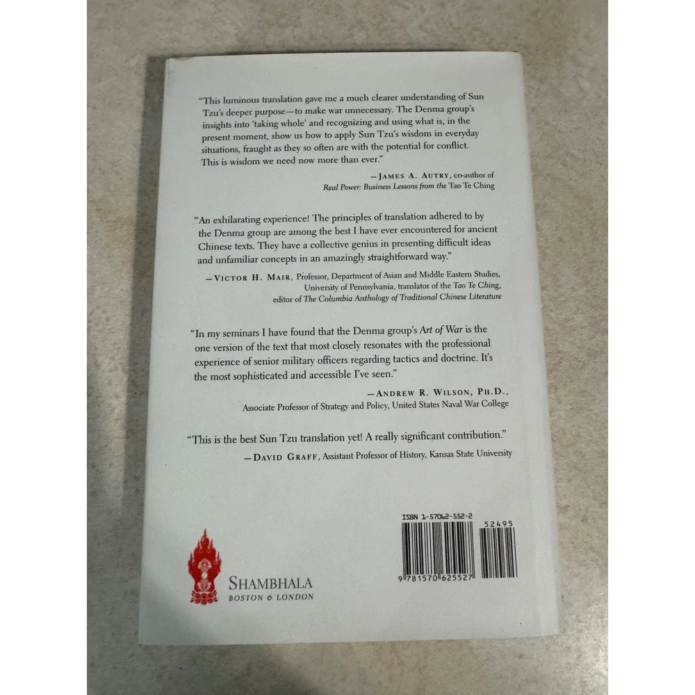 Sun Tzu The Art of War Denma Translation Group 2001 First Edition Hardcover